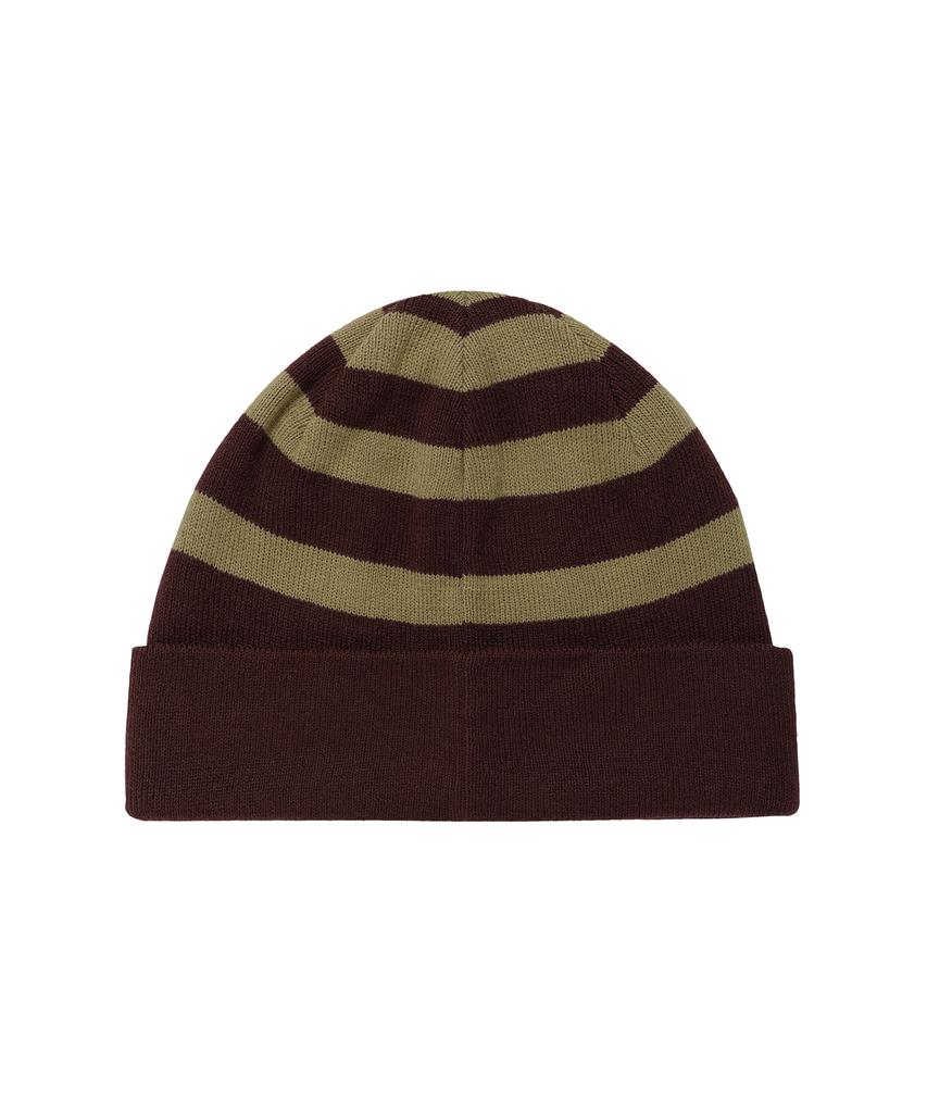 THEVINYLHOUSE Wappen Stripe Beanie Purple