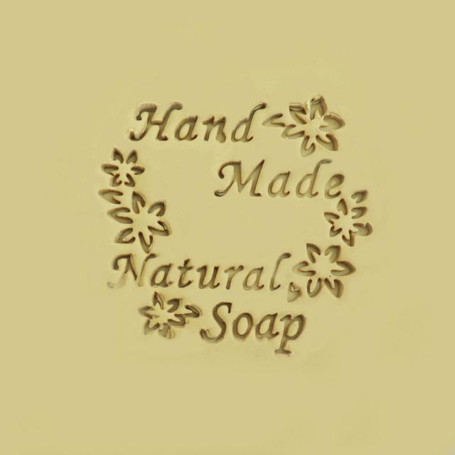 Molde Carimbo Personalizado para Sabão, Selo de Vedação para DIY, Suprimentos para Fazer Sabão Artesanal, Kits de Ferramentas, Série de Flores Letras Inglesas