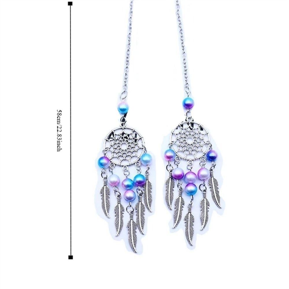 Pentagram Butterfly Rearview Mirror Hanging Car Pendant Car Hanging Ornaments Dream Catcher Pendant