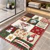 Christmas Theme Floor Carpet, Soft Area Rug, Xmas Indoor Home Holiday Decoration