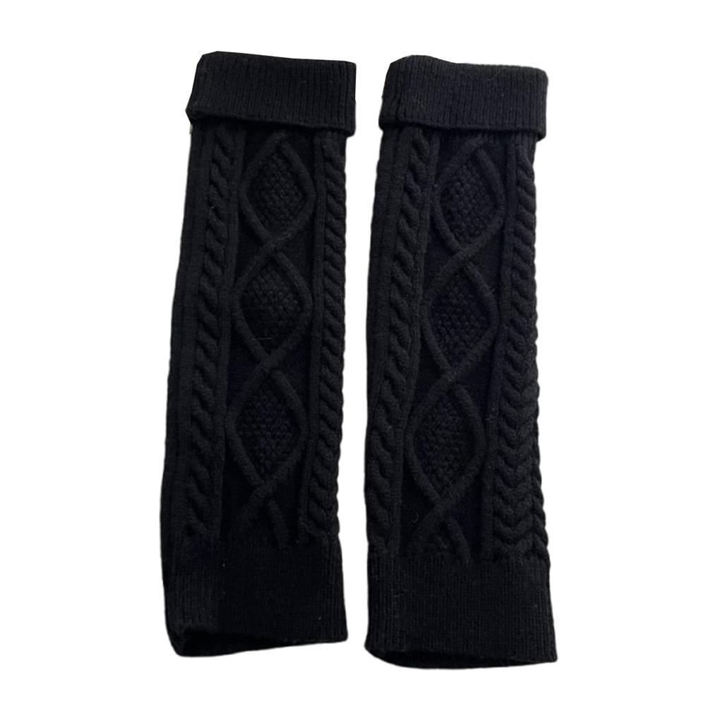 Womens Lolitas Knit Long Socks Leg Warmers Harajuku Boot Socks Winter Warm Ankle Heap Socks Fashion Leg Socks Streetwear
