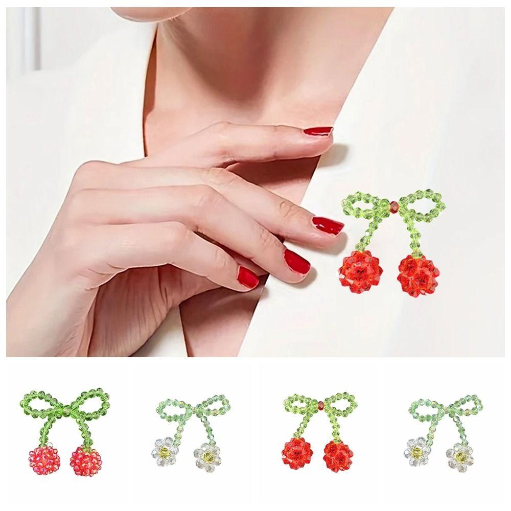 

Gift Women Brooch Clothing Decoration Lapel Pins New Cherry Clothing Patch Party