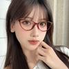 Korean Version High Definition Reading Glasses Women Fashion Cat Eye Presbyopia Glasses Ultralight Metal Frame Eyewear Diopter
