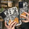 Phone Case: 2D Flat Samsung Galaxy A34 A35 M05 M06 S20 S22 S21 FE Plus 5G Protective Case, Orange Cat Back View, Christmas and Halloween Gift