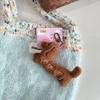 Cute Dog Dachshund Plush Keychain Puppy Stuffed Keyring Cute Key Holder Pendant Bag Hanging Decoration Holiday Gift