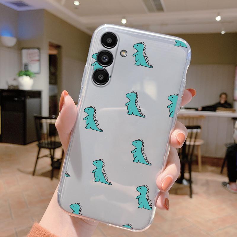 Clear Case For Samsung Galaxy A24 4G Shockproof Cover Cartoon Cute Soft Silicone Fundas For Galaxy A14 A54 A34 Transparent Coque
