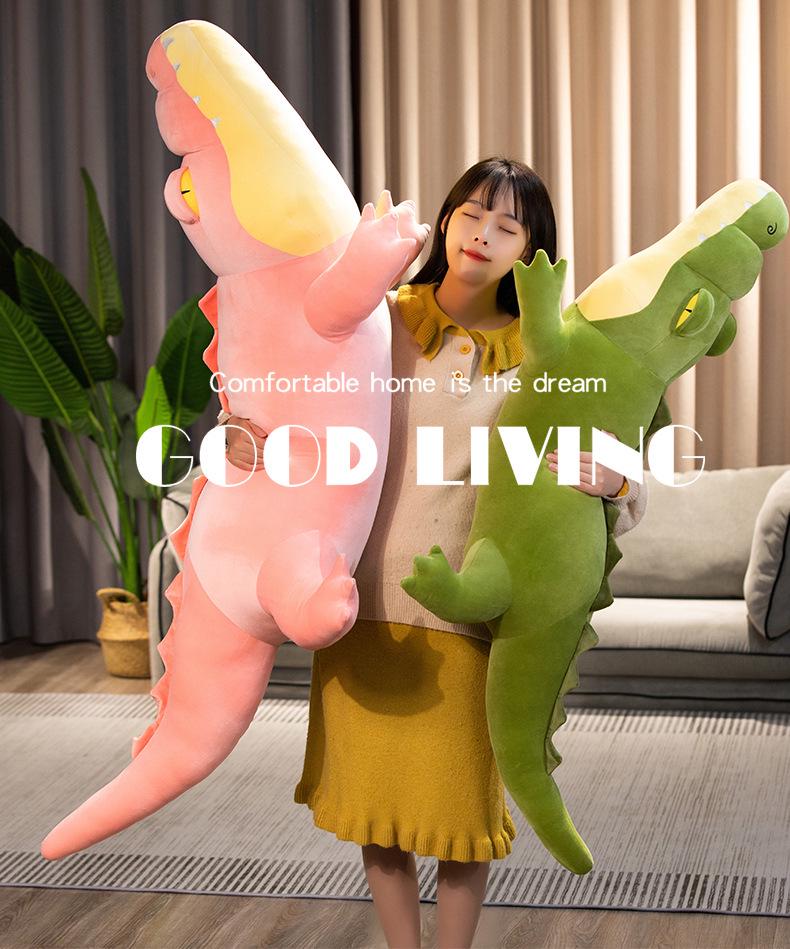 Adorable Large Crocodile Plush Toy Cushion - Perfect Birthday Gift for Girls