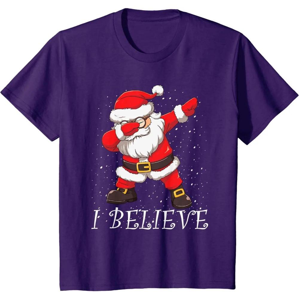I Believe Dabbing Santa Claus Christmas T-Shirt