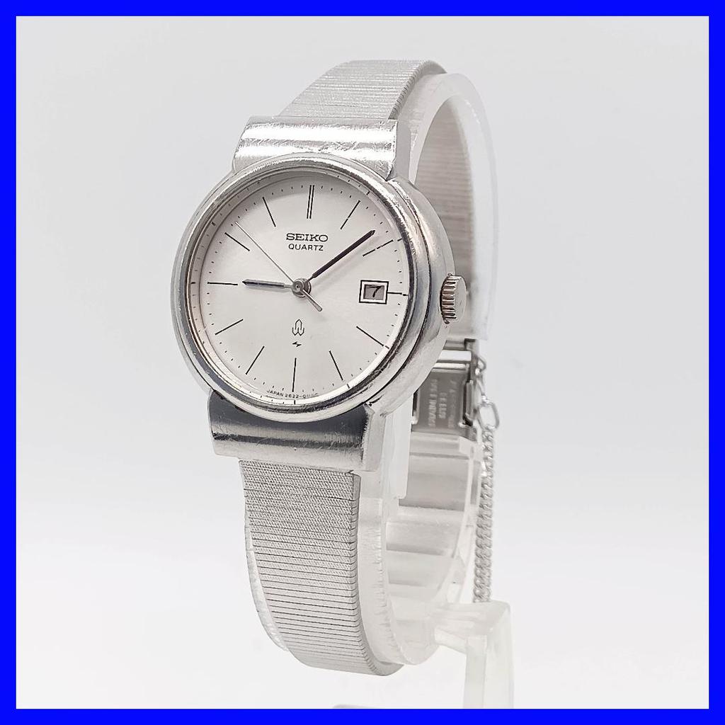 [USED] 371 Free Shipping Battery Replaced SEIKO Quartz Watch Silver