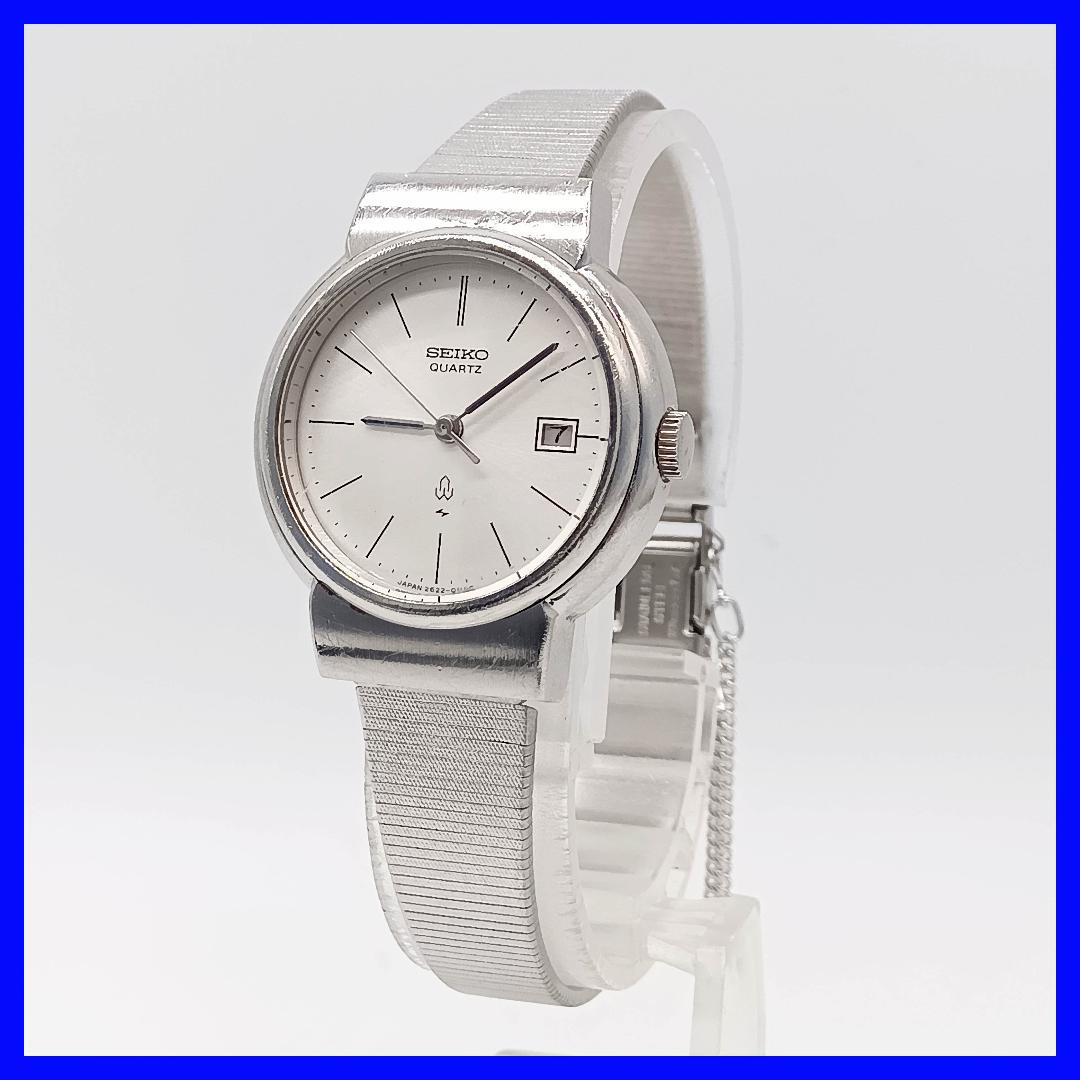 

[USED] 371 Free Shipping Battery Replaced SEIKO Quartz Watch Silver