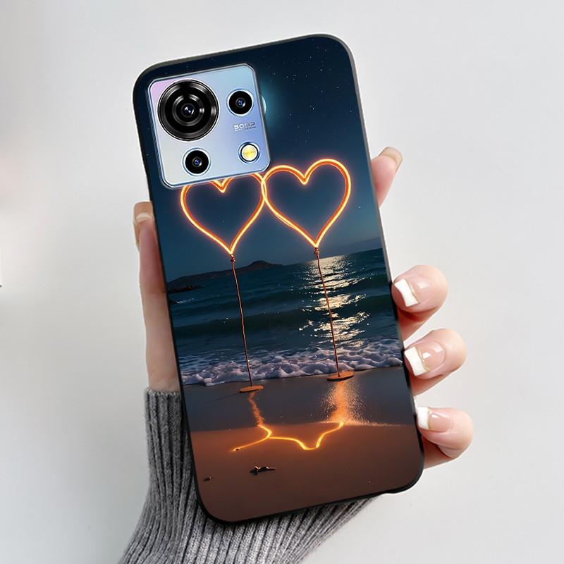 For ZTE Blade V50 Vita Case Luxury Cute Love Rabbit Funny Black Soft Silicone Phone Casing For ZTE BladeV50 Vita V50Vita Cover