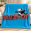 Felix the Cat blanket Flannel Blanket Soft Cozy Plush Throw for Sofa Bed Lightweight Home Decoration Outdoor camping
