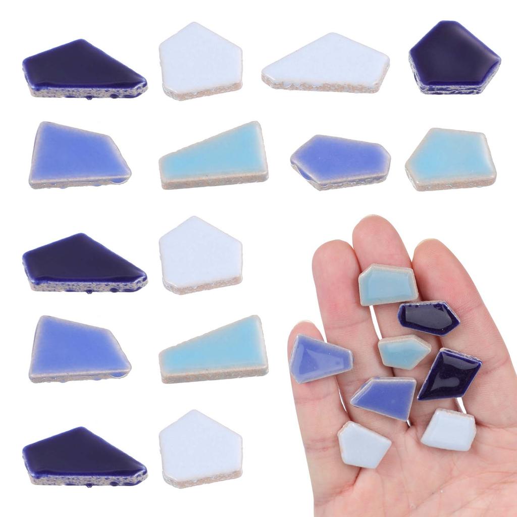 200 Pezzi Piastrelle Mosaico Piastrelle Ceramica Per Forniture Irregolari Pietra Smaltata Assortimento Artigianato Vetro Colorato Misto Paraspruzzi Pavimento Colore