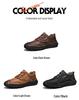 Men's Plus Size Ultra-fiber Casual Low-top Hand-stitched Shoes