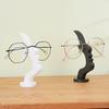 Szklany uchwyt w kształcie twarzy Abstrakcyjny stojak do ekspozycji okularów przeciwsłonecznych z boczną twarzą Organizer do przechowywania na biurko Drukowany 3D do domu, biura, sypialni, stolika nocnego, dekoracji biurka