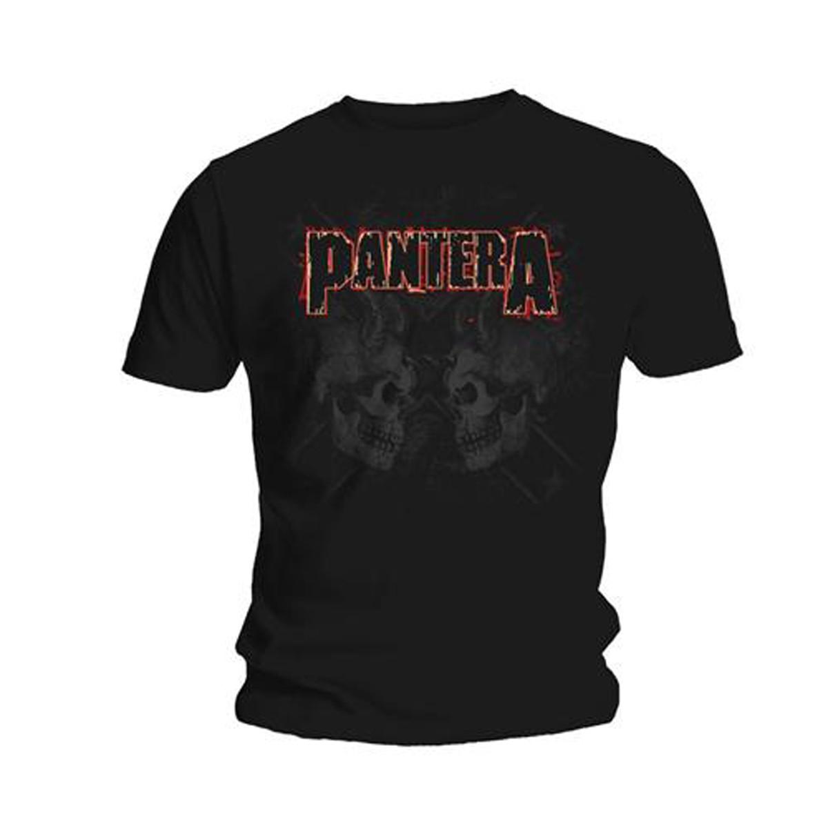 Pantera Watermarked Skulls Tee T-Shirt Mens L
