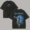 T-shirt Lavé Kingdom Hearts 2026 Nouveau Modèle personnalité Vêtements chemise Vêtement toute saison Lavé Vintage Ample produit populaire doux