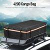 420D Impermeável Carga Carro Carga de Teto Transportador de Carga com Refletivo Cubo Universal de Armazenamento de Bagagem para Viagem e Camping Bolsa, Tiras, Bolsa,