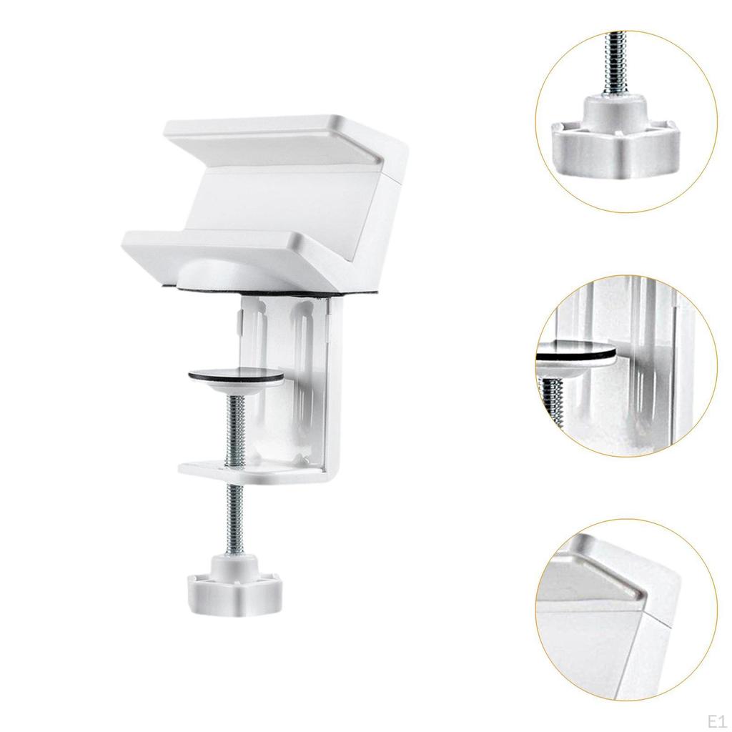 Desk Clamp Holder Power Strip Mount with Adjustable No Drill Desktop Organizing