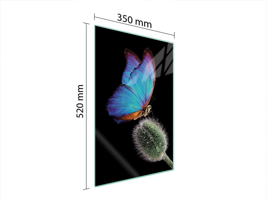 SZKLANA DESKA DO KROJENIA 35x52 MOTYL