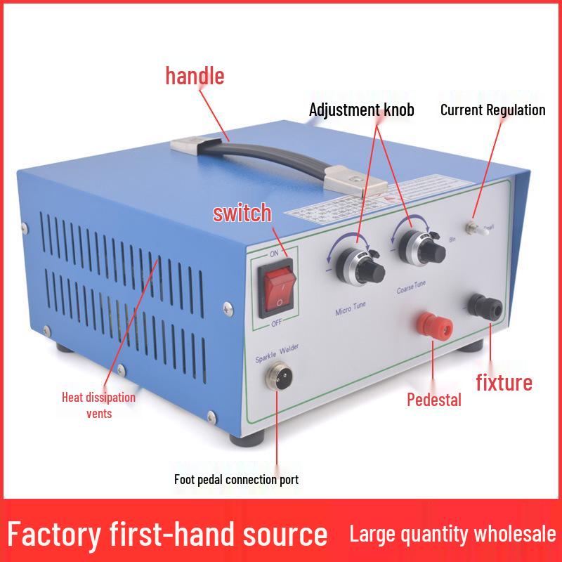 80A Handheld Jewelry Spot Welder: Portable Electric Pulse Welder for Ring and Small Repair Welding
