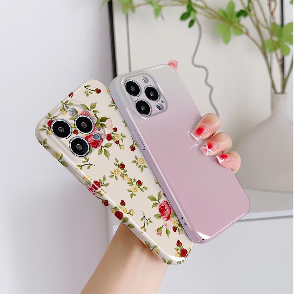 All-inclusive Film Phone Case Cartoon Fashion Design Hard Shell Full Cover Camera Protection Case for iPhone Huawei Honor Vivo Google
