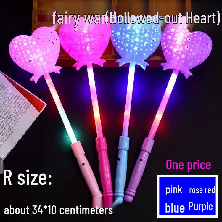 Seven-Color Flashing Star Wand - Electronic Glow Stick for Kids' Concerts and Parties
