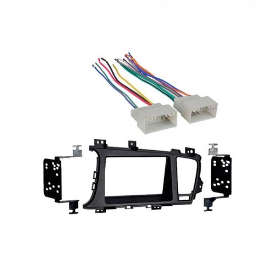 Fits Kia Optima 2011-2013 Double DIN Stereo Harness Radio tall Dash Kit