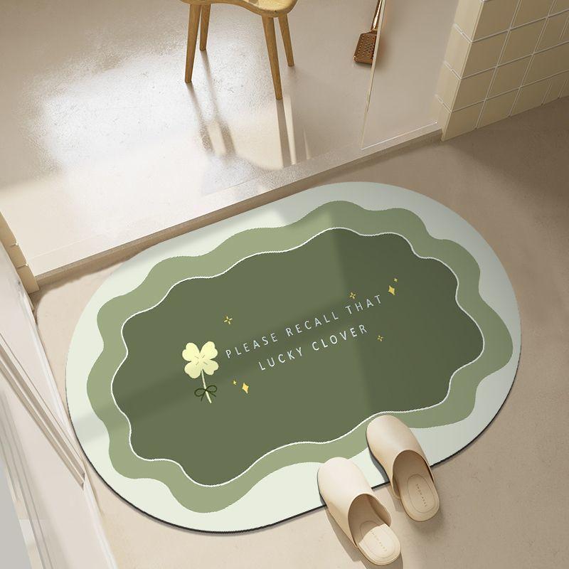 Bathroom absorbent floor mat, diatom mud quick-drying toilet, bathroom door non-slip mat, floor mat, foot mat