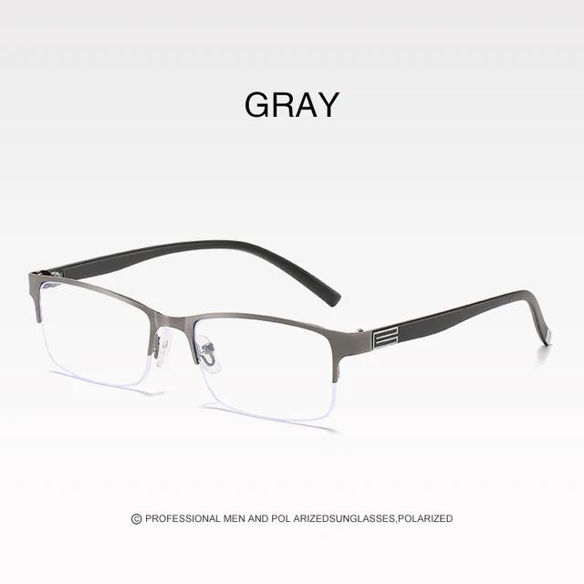 

Очки по рецепту Очки с отрицательной рефракцией Бифокальные очки для близорукости Деловые очки с полуободковой оправой Зрение Мужские очки Gafas 0