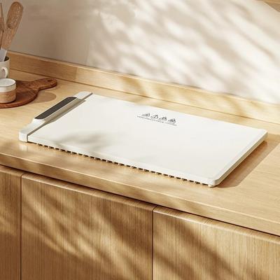 Non Slip Electric Warming Tray Foldable Electric Heating Tray Food Warmer  Dining Table