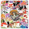 50 Cute Cartoon Cat & Mushroom Waterproof Stickers for Laptops, Thermos Cups, and Notebooks