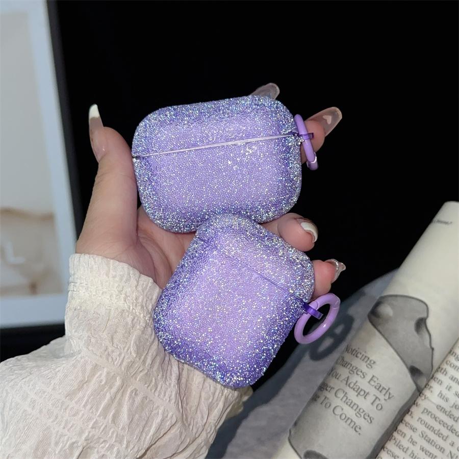 For Airpods Pro 3/Pro 2/Pro/4/3/2 Glitter Rhinestone Case Bling Matte Protective Funda Airpods Bluetooth Earphone Bag