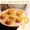 Hand Pressed Ice Skin Mooncakes Mold Chocolate Moulds Flexible ABS Plastics Pastries Dessert Mold for Baking Enthusiasts