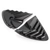 For Seat Leon 2008-2012 ABS Black Car Rear Triangular Blind Decorative Cover Car Accessories