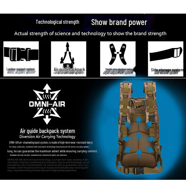 Compact Tactical Outdoor Backpack for Training & Camping