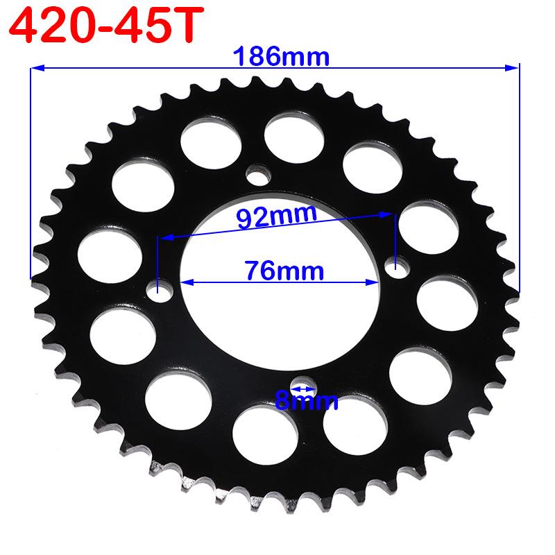 420 35T/60T 76MM Sprocket for 50CC 70CC 90CC 110CC 125CC 140CC 160CC Pit Dirt Bike ATV Quad Motorcycle Buggy Go Kart Parts