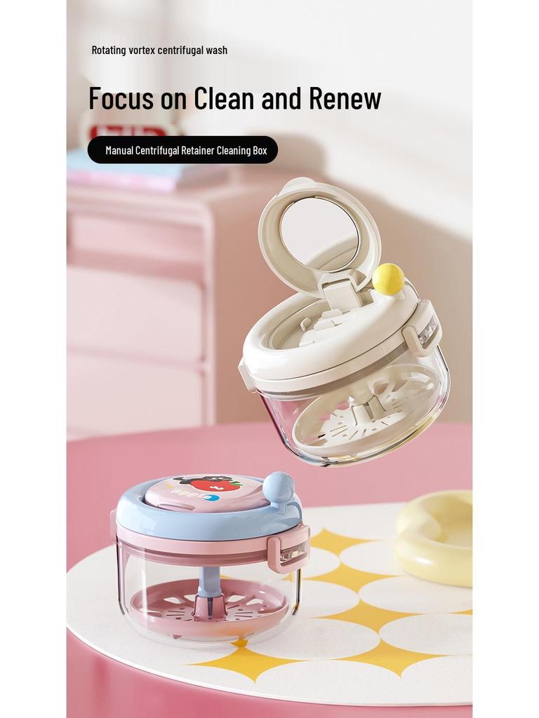 Dopamine Aligner Case: Leak-proof, Portable Denture and Children's Food-Grade Storage Cleaner