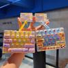 Candy Color 26 Keys Keycap Clicker Keychain Mini Stress Relief Fidget Toy Lovely Bag Pendant for Kids Birthday Gift
