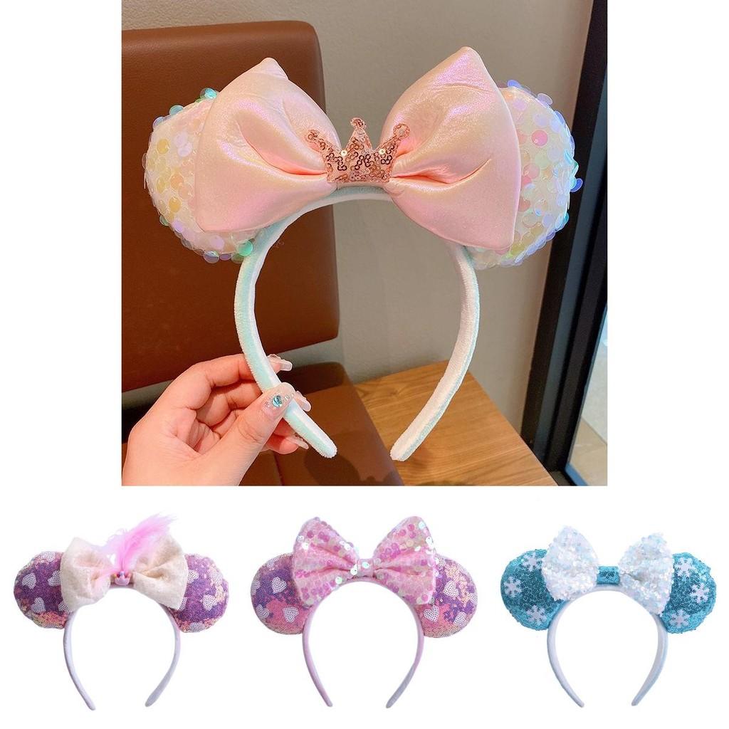 Handgefertigtes Prinzessinnen-Stirnband mit schimmernden Pailletten Ideal für Erwachsene und Kinder Regenbogenfarben