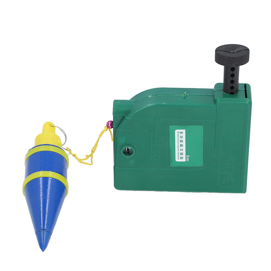 Livella a Filo a Piombo Magnetica Strumento di Misura Goccia a Filo 5 Metri Filo Acciaio Legato Martello per Costruzioni