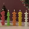 Reusable Holiday Candle Mold Santa Angel Reindeer Silicone Baking Tool For Festive Treats And Home Decoration