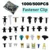 30 Kinds of 500PCS Automobile Mixed Bumper Leaf Fixer Rivets Latch Door Ceiling Fender Base Expansion Adhesive Buckle Accessorie