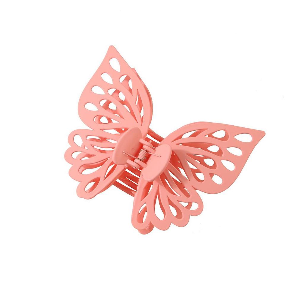 Double-layer Hollow Large Butterfly Hair Claw Clip - Jewelry Accessory Shark Clip