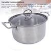 Stainless Steel Cookware Set Multifunction Easy to Clean Antistick Frying Pan Stock Pot Sauce Pan with Lids for Home Kitchen