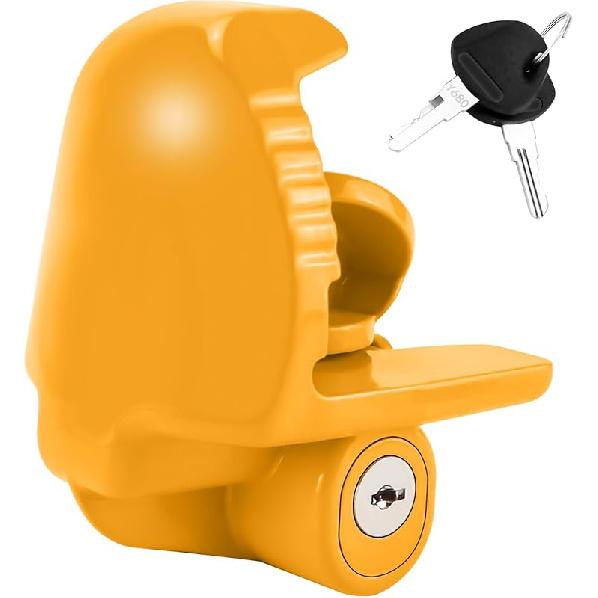 Cenipar Trailer Hitch Lock Universal Size Fit 1-7/8", 2", And 2-5/16" Couplers, Heavy Duty Steel, For Vehicles, Trailers, And RVs(Red)