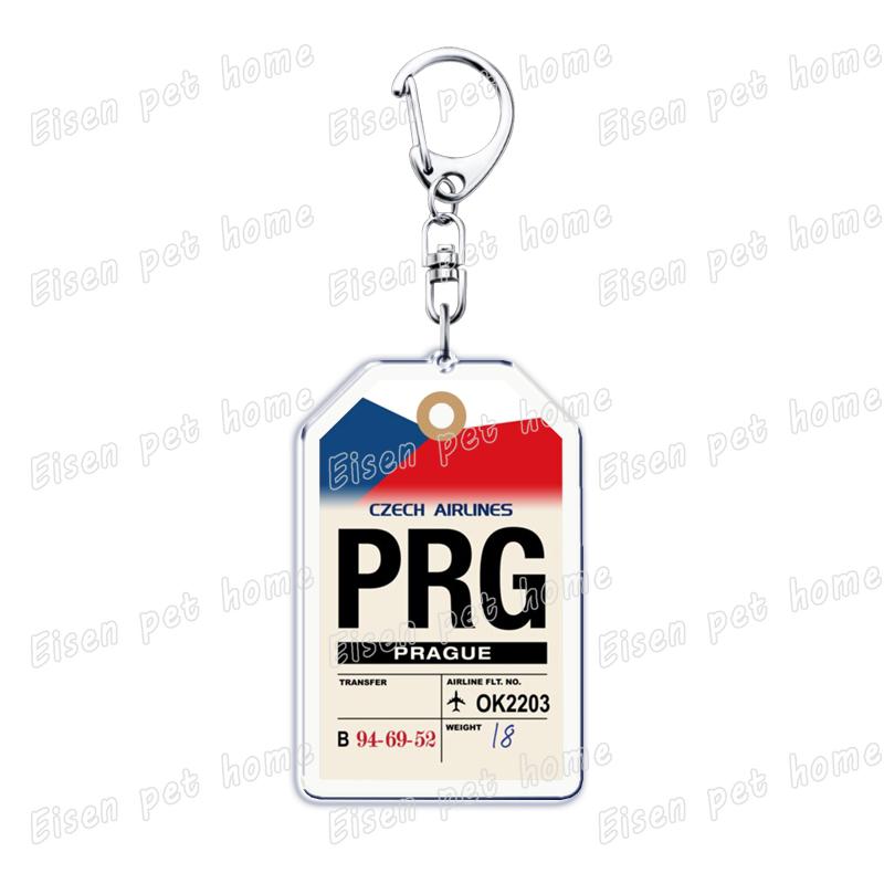 Plane Ticket Koffer Keyrings for Accessories Bag Key Chain Ring Jewelry Fans Gifts Travel Country Label Keychain Llaveros