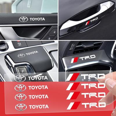 Car Interior Random Stickers Car Steering Wheel Emblem Styling for TRD GR Corolla Yaris Chr Auris RAV4 Camry Highlander