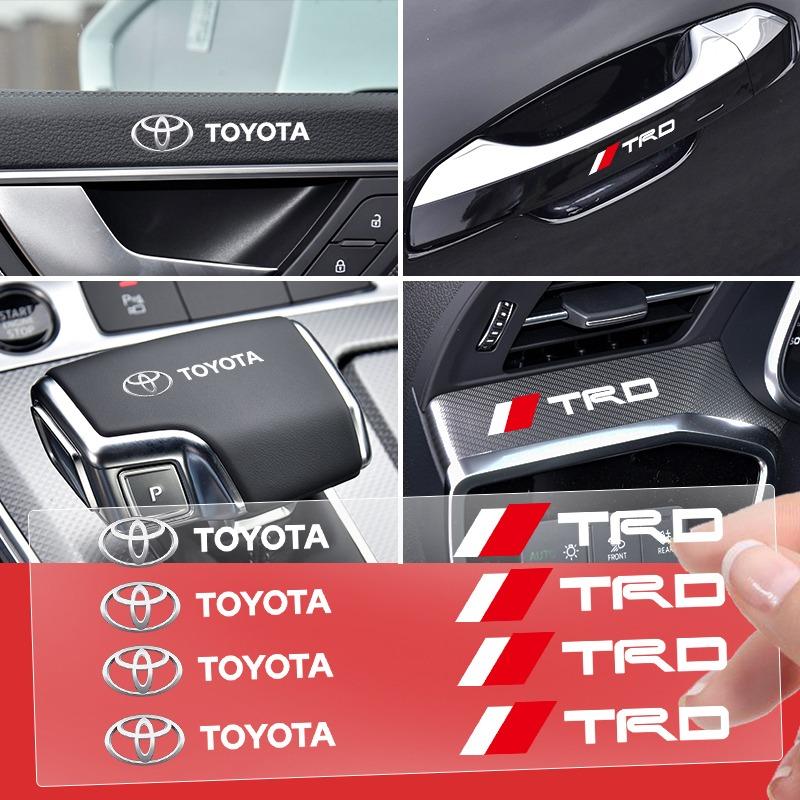 1/5/10Pc Car Interior Random Stickers Car Steering Wheel Emblem Styling for Toyota TRD GR Corolla Yaris Chr Auris RAV4 Camry Highlander