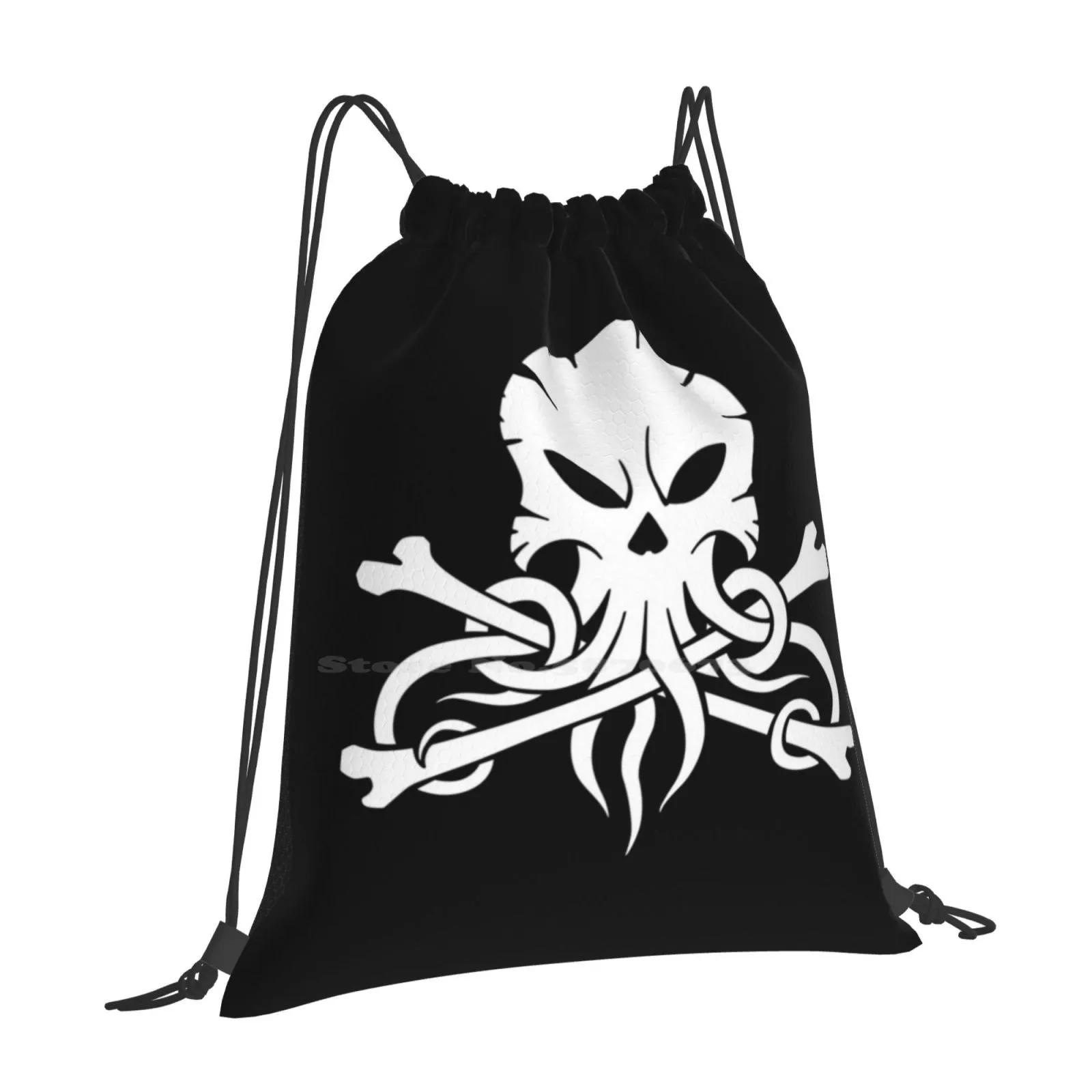 Alestorm Squid Bag Backpack For Men Women Girls Teenage Alestorm Folk Power Pirate Metal Music Skull Logo Squid OneSize